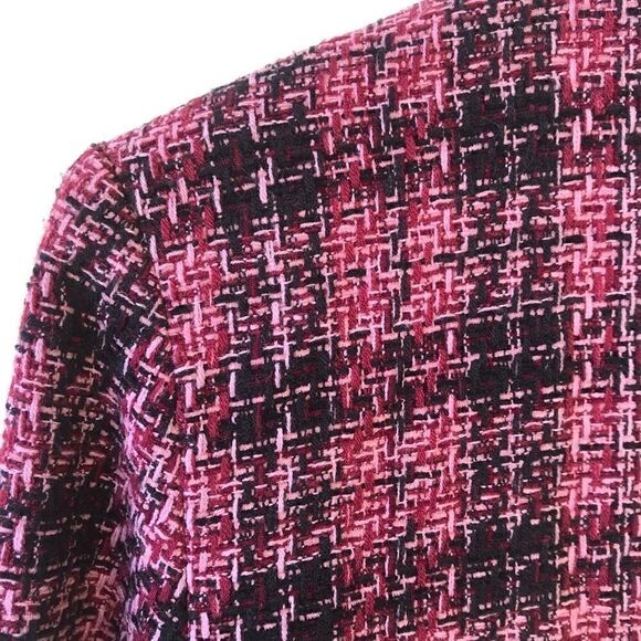 Briggs Pink Tweed Lined Blazer Petite Medium - Picture 6 of 8